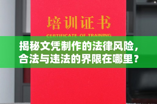 章丘揭秘文凭制作的法律风险，合法与违法的界限在哪里？